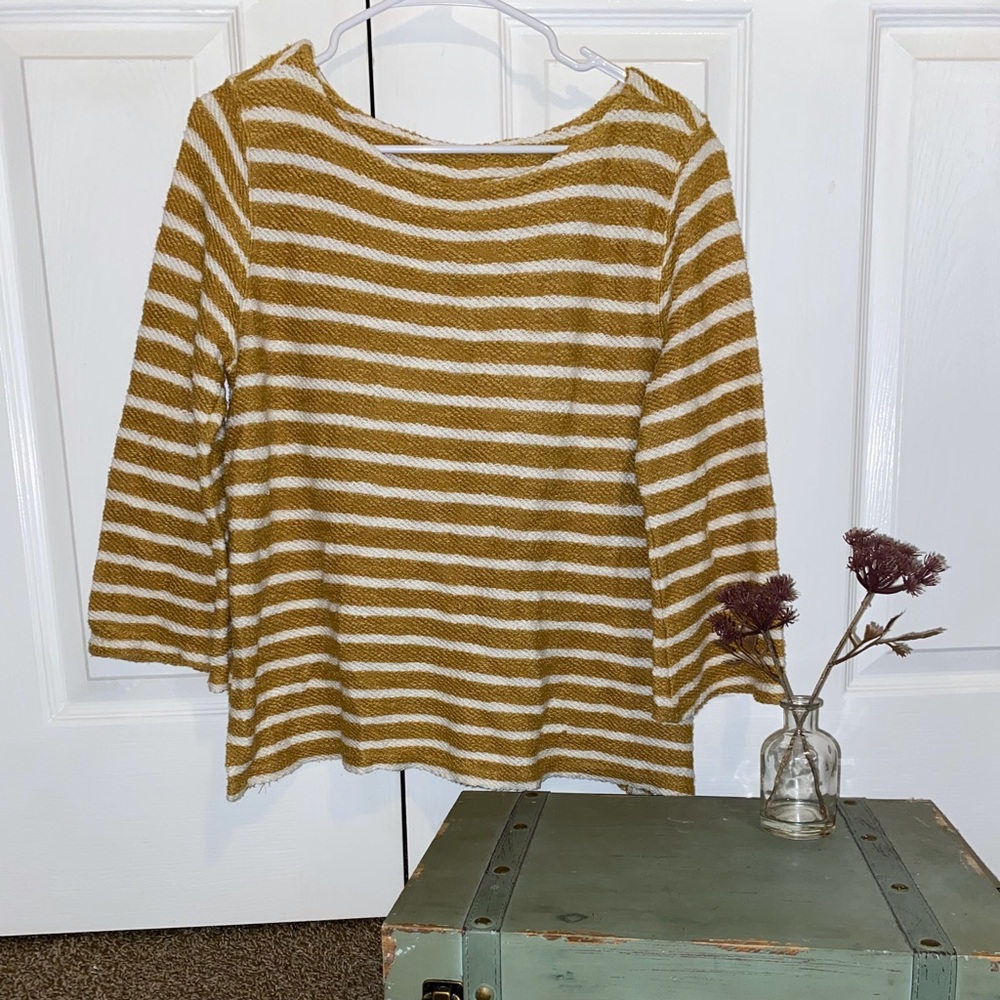 Old Navy, size small mustard/cream sweater.
